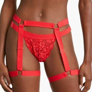 Strung Out Red Garter Belt